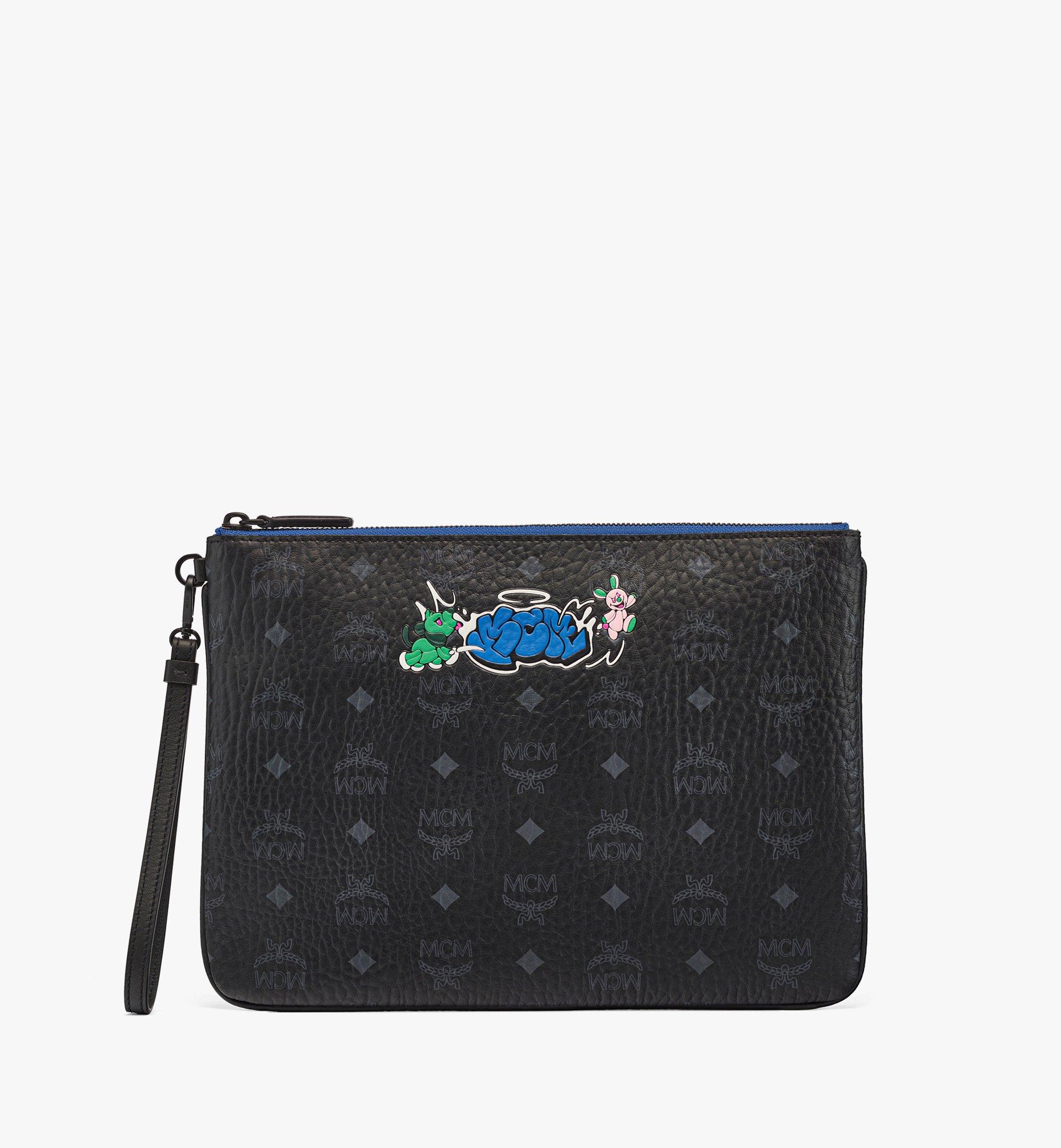 Haru, Henry, Kaiser Wristlet Zip Pouch in Visetos 1